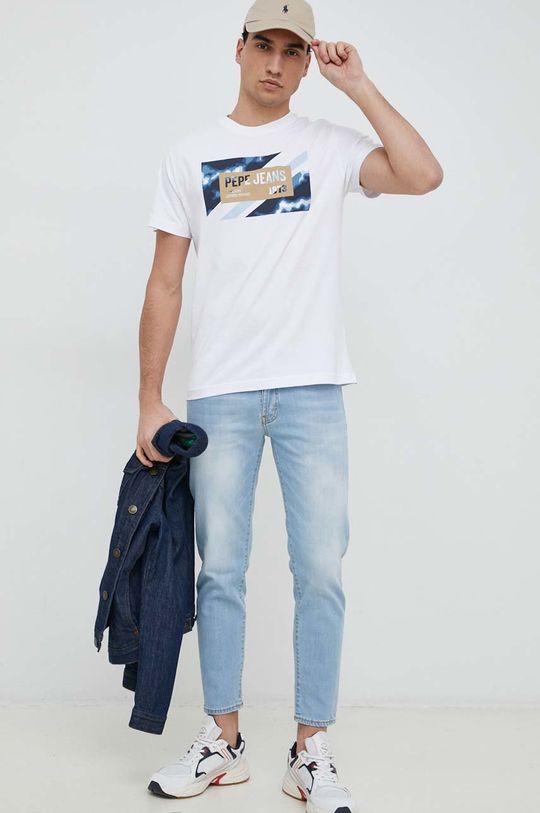 Pepe Jeans t-shirt bawełniany Rederick biały