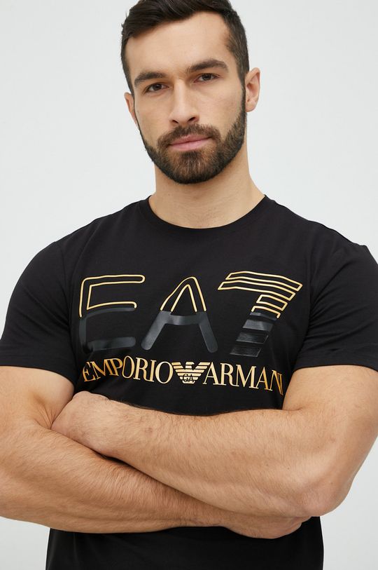 negru EA7 Emporio Armani tricou