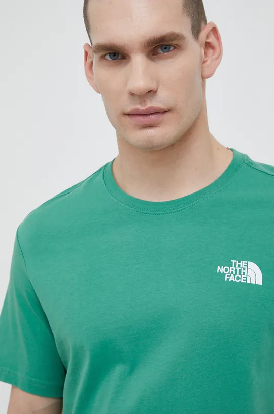 zelená Bavlněné tričko The North Face