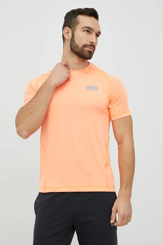 narancssárga EA7 Emporio Armani t-shirt