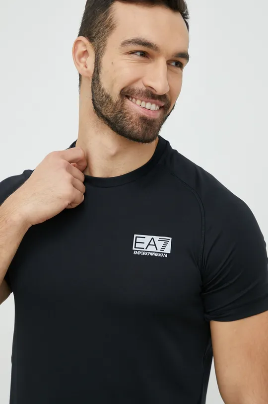 czarny EA7 Emporio Armani t-shirt