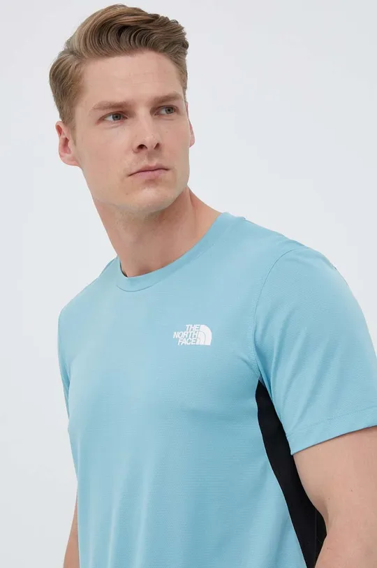 turkusowy The North Face t-shirt sportowy Lightbright