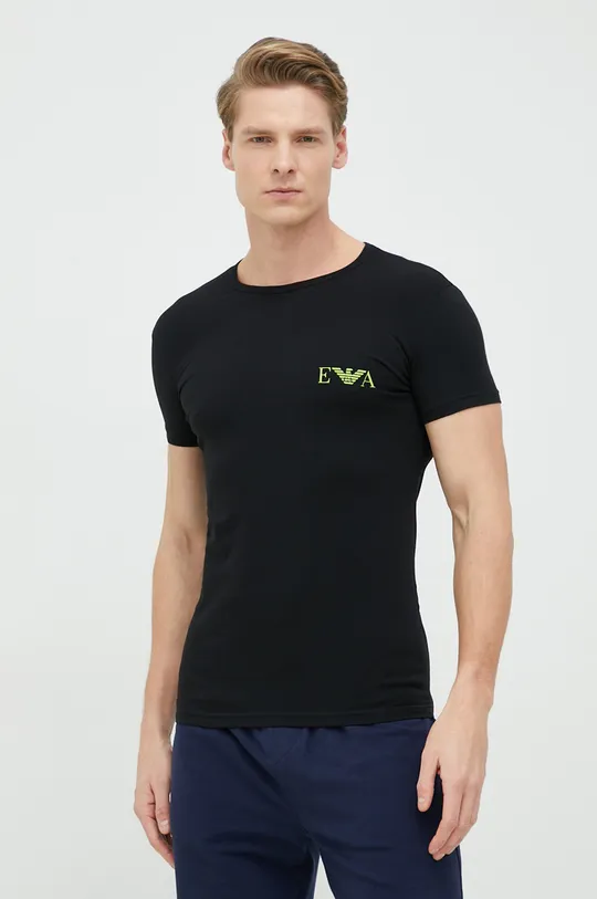 črna Kratka majica Emporio Armani Underwear 2-pack