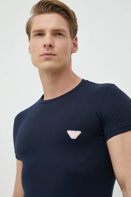 mornarsko modra Kratka majica Emporio Armani Underwear Moški
