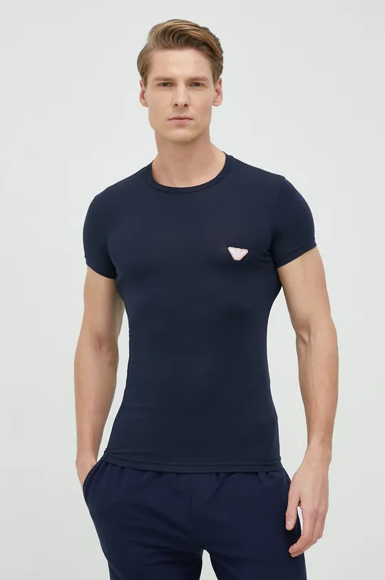 Majica kratkih rukava Emporio Armani Underwear mornarsko plava