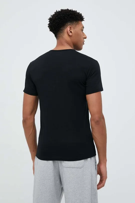 μαύρο Βαμβακερό t-shirt Emporio Armani Underwear 2-pack