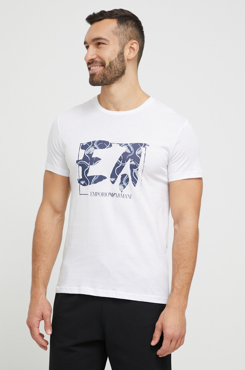 biały Emporio Armani Underwear t-shirt bawełniany