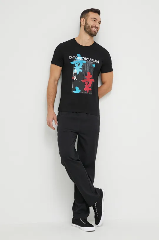 Emporio Armani Underwear t-shirt bawełniany czarny