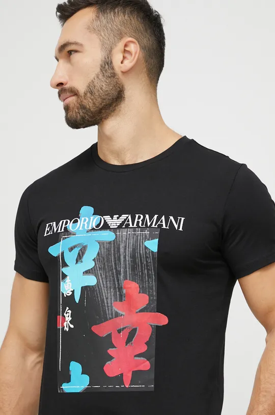 czarny Emporio Armani Underwear t-shirt bawełniany