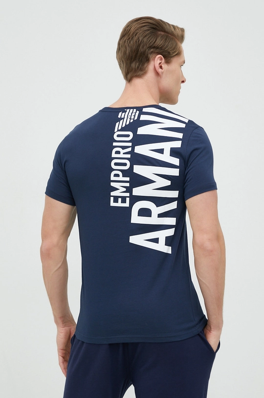 granatowy Emporio Armani Underwear t-shirt bawełniany Męski