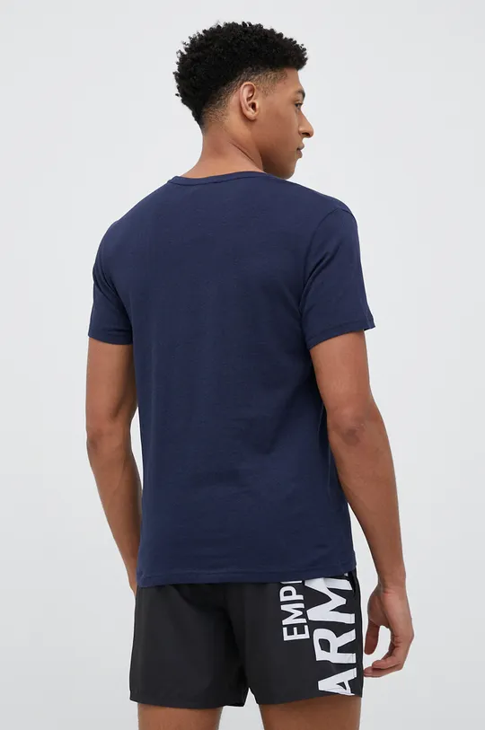 Emporio Armani Underwear t-shirt plażowy z domieszką lnu 70 % Bawełna, 30 % Len