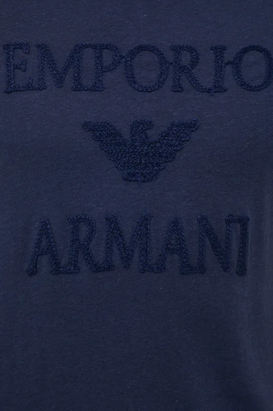 Emporio Armani Underwear t-shirt plażowy z domieszką lnu Męski