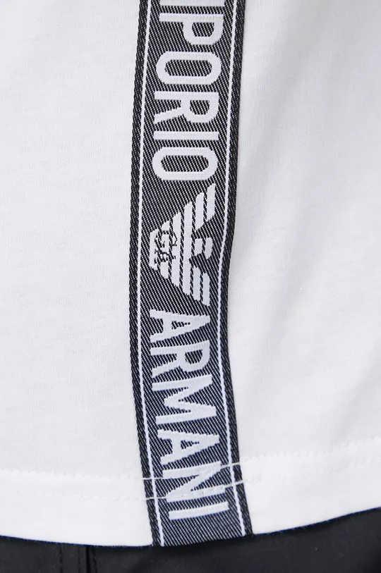 λευκό Βαμβακερή πιτζάμα μπλουζάκι Emporio Armani Underwear