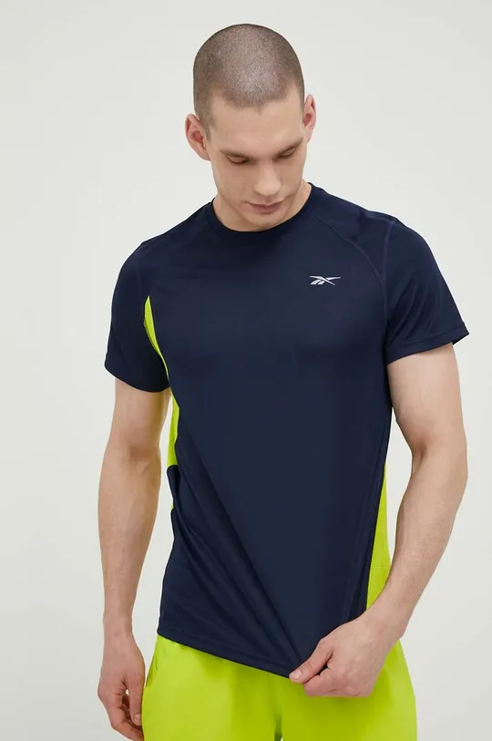 σκούρο μπλε Μπλουζάκι για τρέξιμο Reebok Ανδρικά