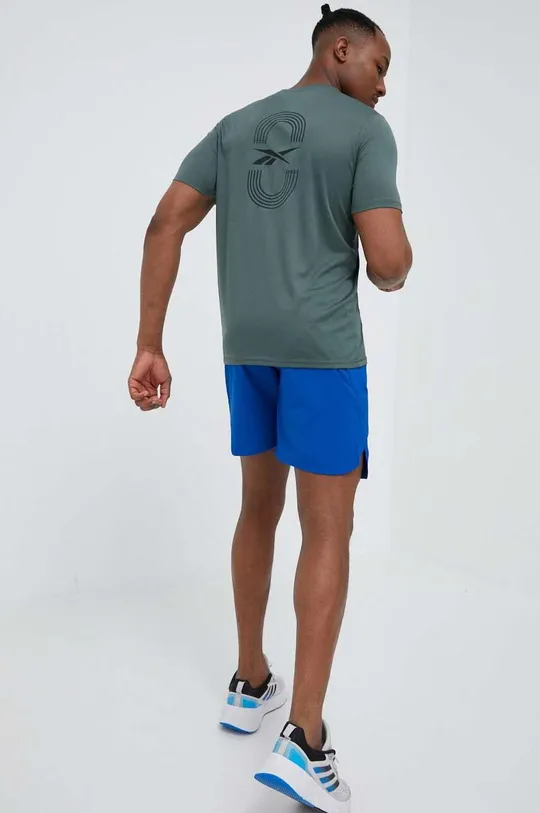 πράσινο Μπλουζάκι για τρέξιμο Reebok Ανδρικά
