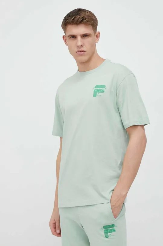 turchese Fila t-shirt in cotone Uomo