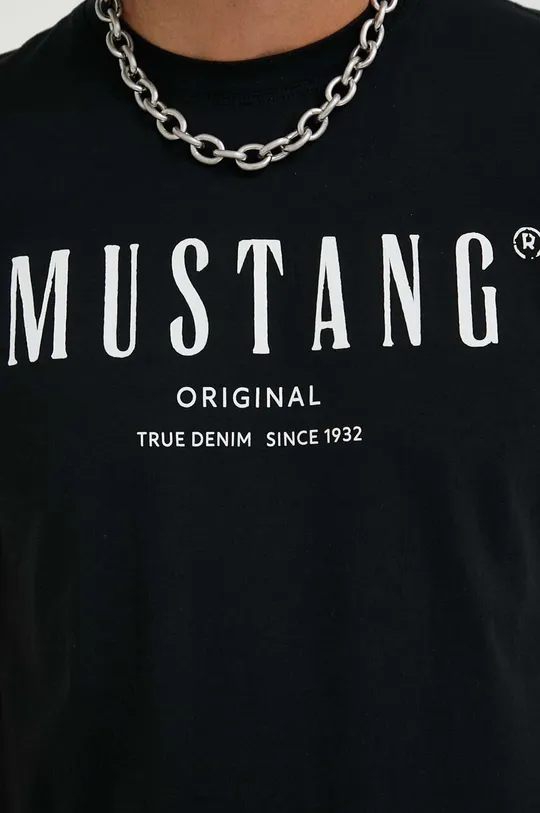 Bombažna kratka majica Mustang Moški
