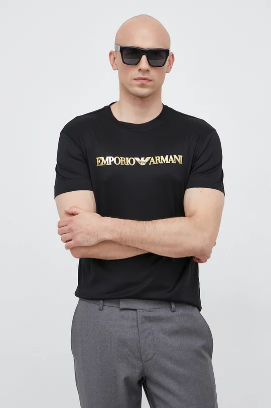 czarny Emporio Armani t-shirt