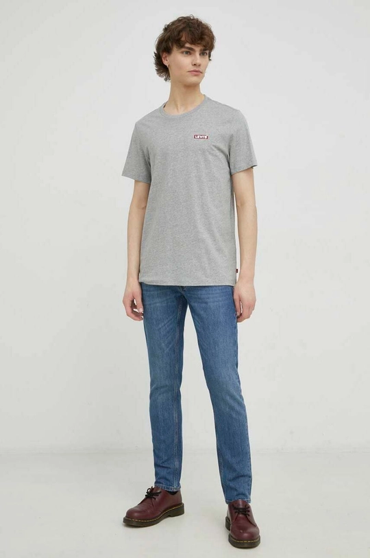 Βαμβακερό μπλουζάκι Levi's 2-pack  100% Βαμβάκι