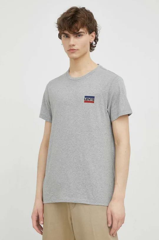 Levi's t-shirt bawełniany 2-pack czarny