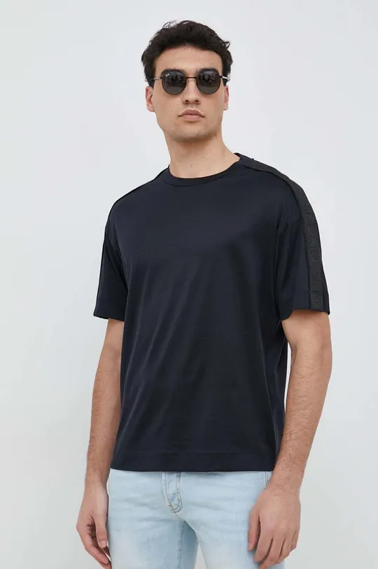 sötétkék Emporio Armani t-shirt