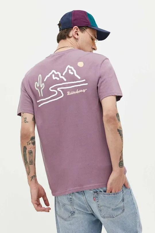фиолетовой Хлопковая футболка Billabong