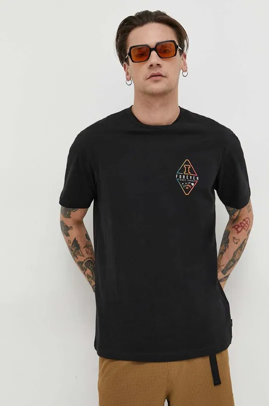 Бавовняна футболка Billabong чорний