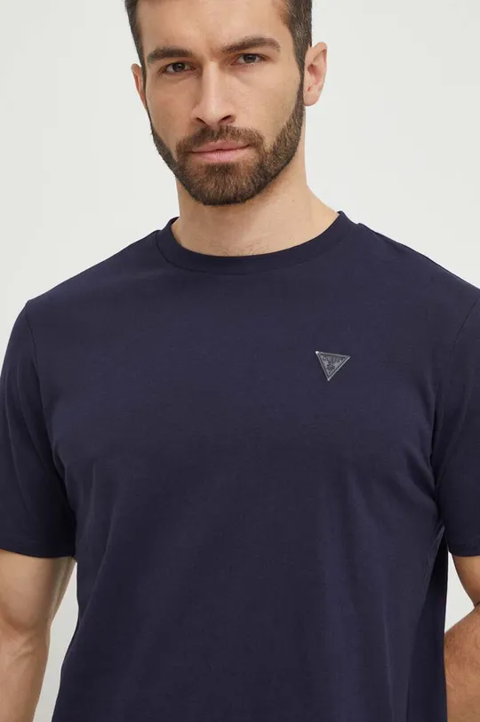 blu navy Guess t-shirt in cotone Uomo