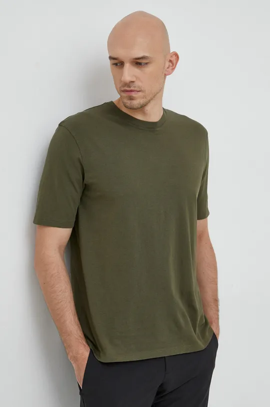 zelena Pamučna majica Sisley Muški