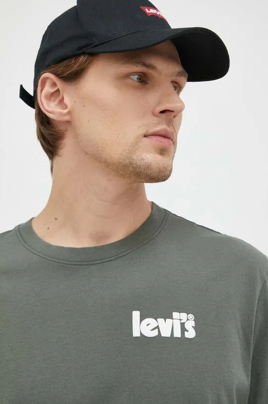 zielony Levi's t-shirt bawełniany