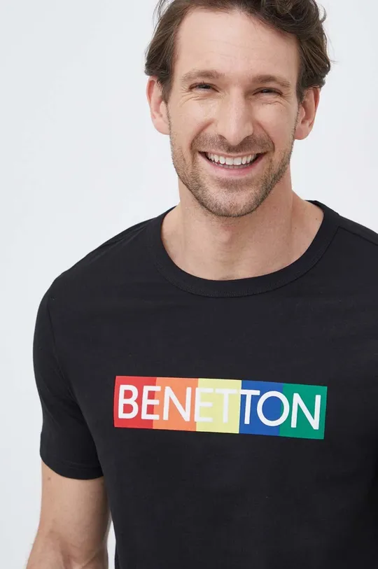 multicolor United Colors of Benetton t-shirt bawełniany Męski