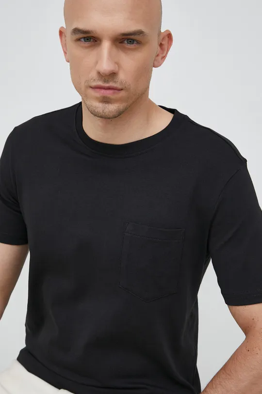 czarny United Colors of Benetton t-shirt bawełniany