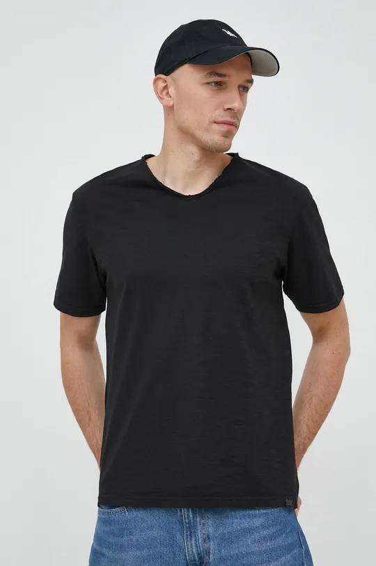 United Colors of Benetton t-shirt bawełniany czarny