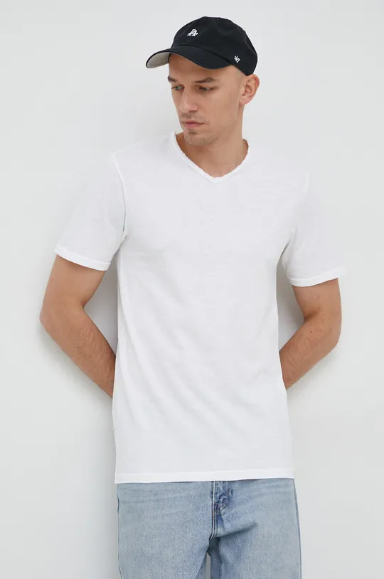 bianco United Colors of Benetton t-shirt in cotone Uomo
