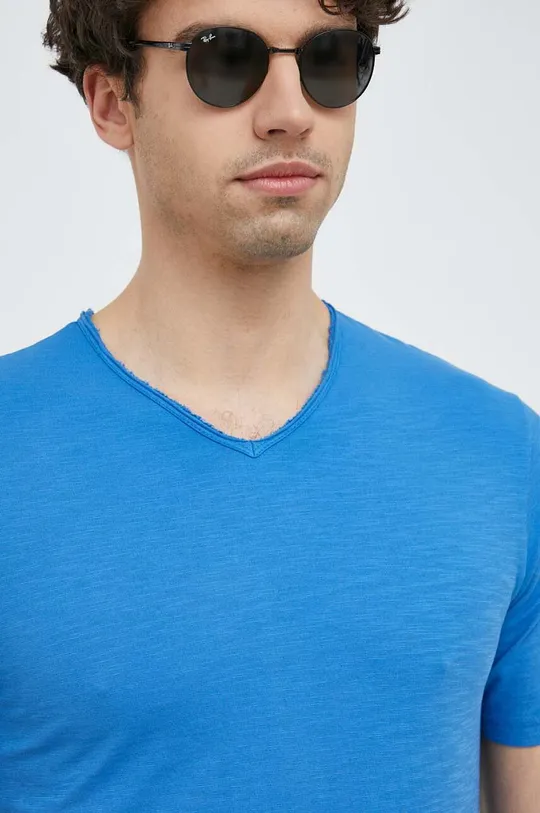 niebieski United Colors of Benetton t-shirt bawełniany