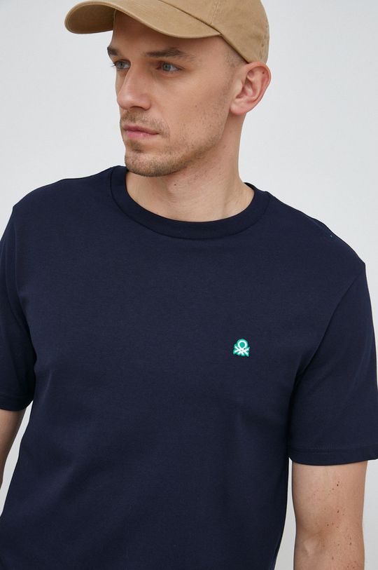 námořnická modř Bavlněné tričko United Colors of Benetton