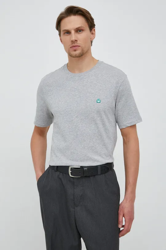 grigio United Colors of Benetton t-shirt in cotone Uomo