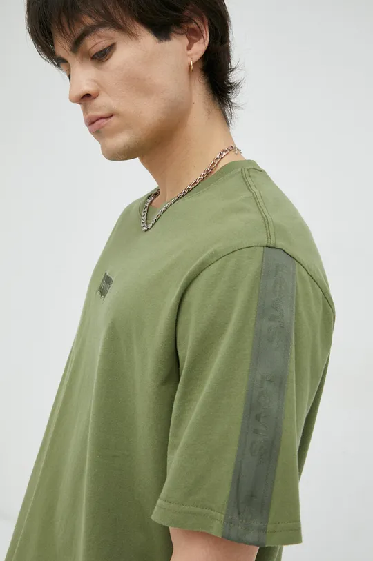 πράσινο Βαμβακερό μπλουζάκι Levi's