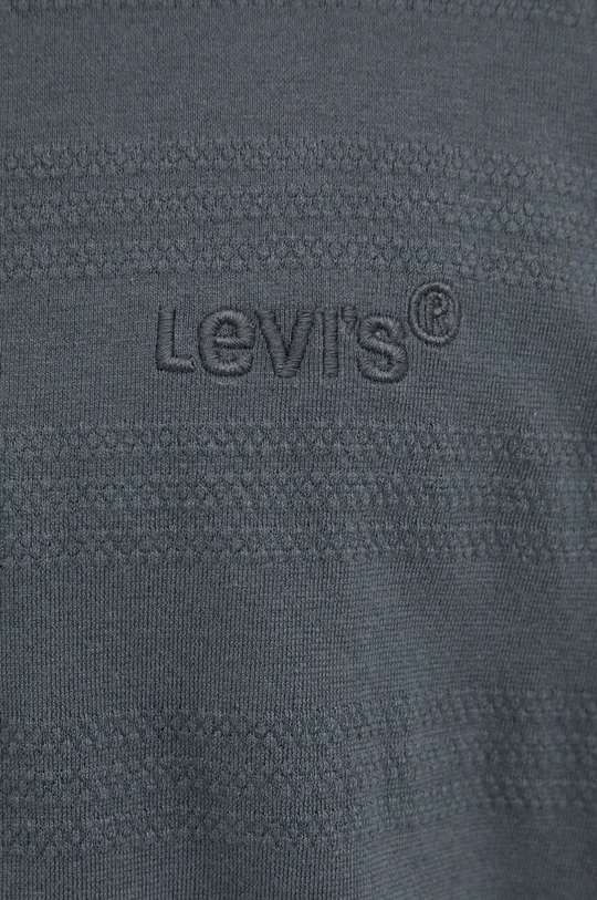 Хлопковая футболка Levi's A0637.0049 серый