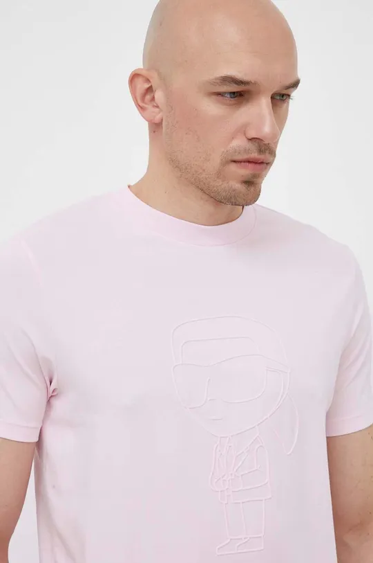 różowy Karl Lagerfeld t-shirt