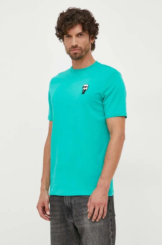 πράσινο Μπλουζάκι Karl Lagerfeld Ανδρικά