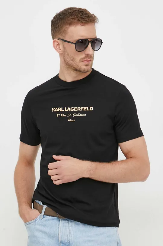 czarny Karl Lagerfeld t-shirt