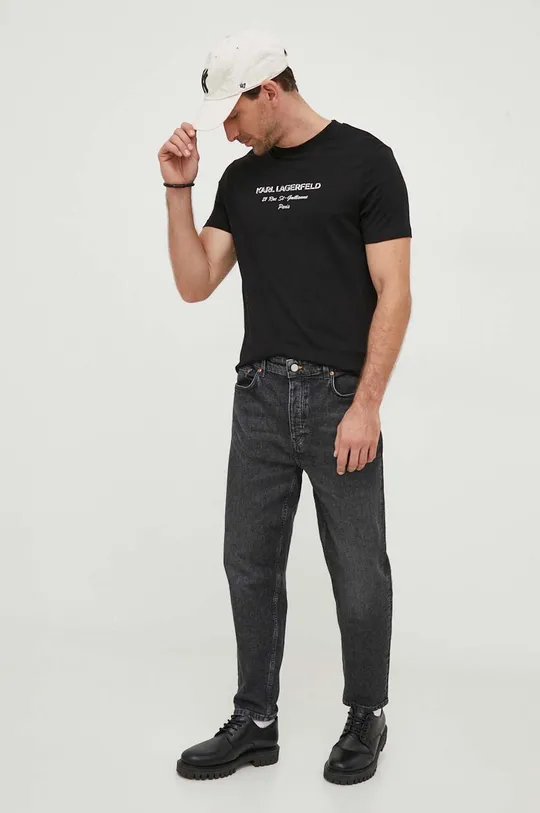 Majica kratkih rukava Karl Lagerfeld crna