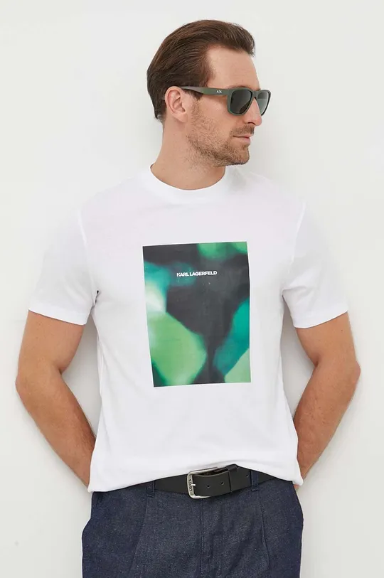 білий Бавовняна футболка Karl Lagerfeld