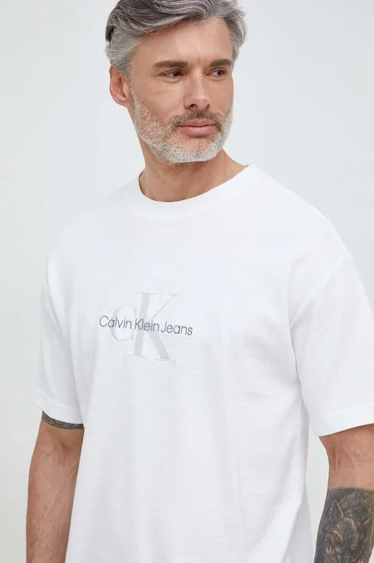 Kratka majica Calvin Klein Jeans  50 % Bombaž, 50 % Modal