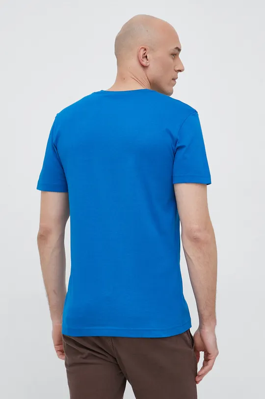 Bombažna kratka majica Calvin Klein Jeans modra