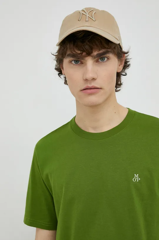 zelená Bavlnené tričko Marc O'Polo Pánsky