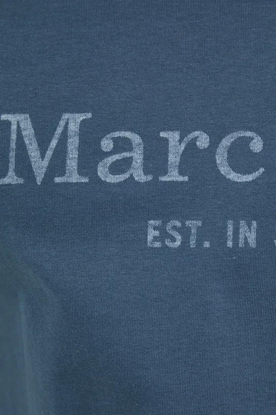 голубой Хлопковая футболка Marc O'Polo