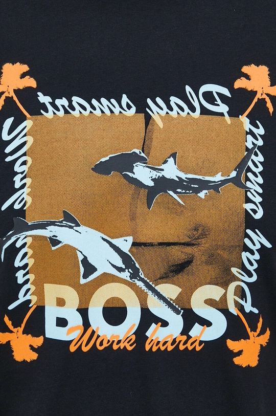 Βαμβακερό μπλουζάκι BOSS BOSS ORANGE Ανδρικά