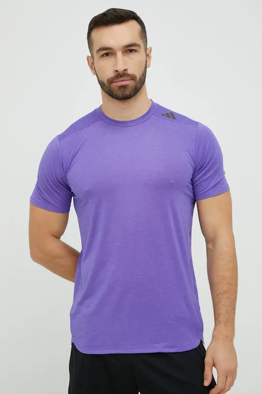 vijolična Kratka majica za vadbo adidas Performance Designed for Training